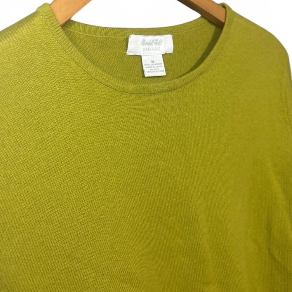 Marshall Fields Cashmere Green Long Sleeve Top - Picture 3 of 4